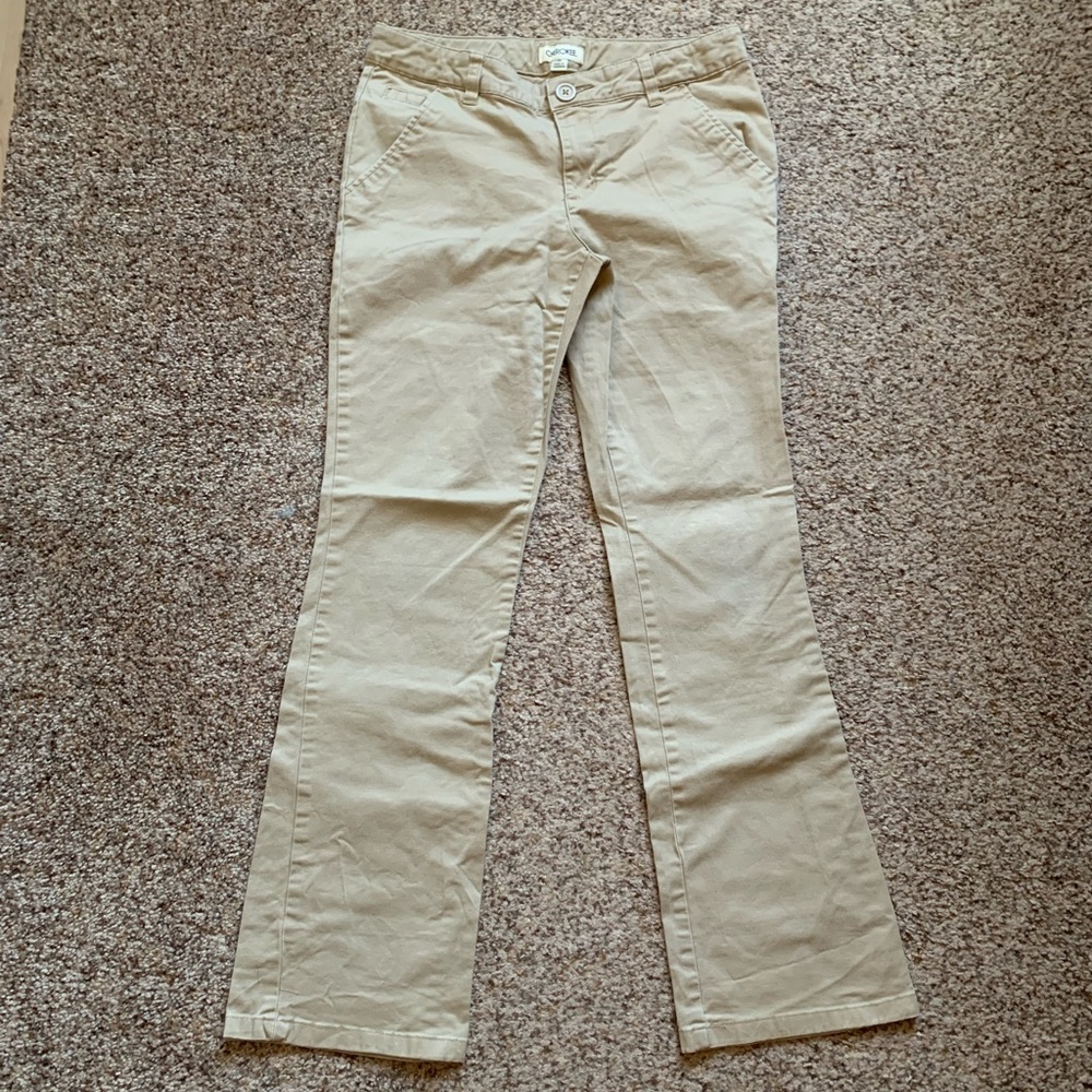 Girls Cherokee Khaki Pants size 16